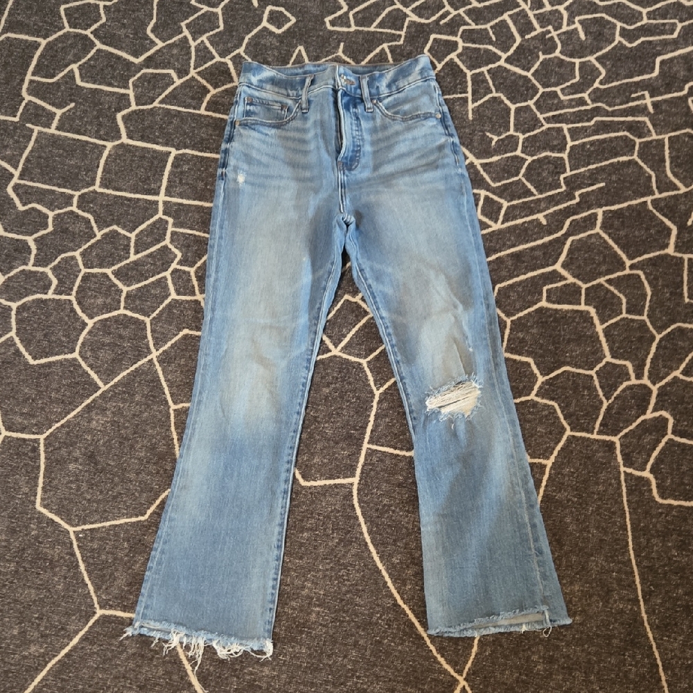 Express Cropped Flare Jeans 0L